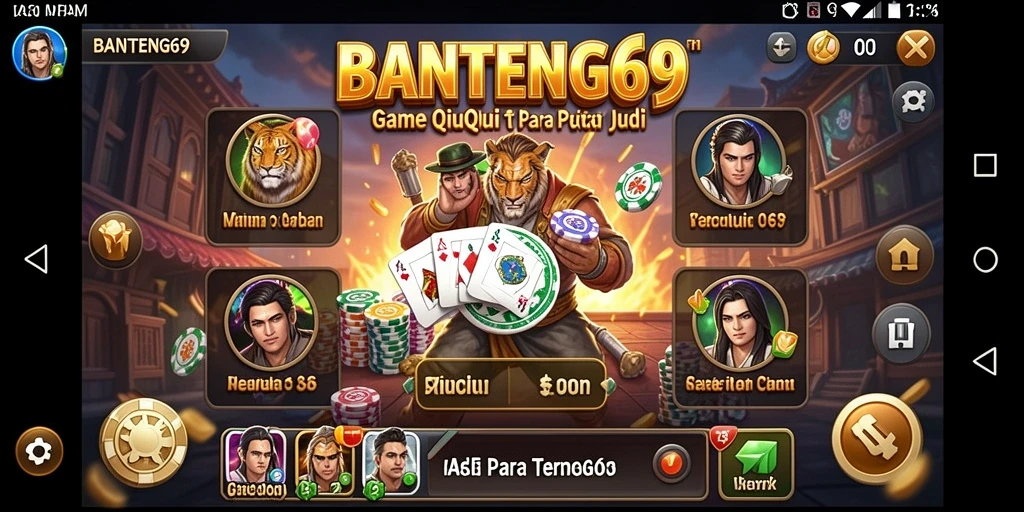 Tampilan gameplay menarik di BANTENG69 saat bermain QiuQiu.