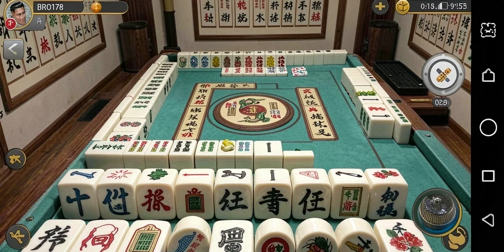 Tampilan permainan Mahjong yang menarik dan menyenangkan.