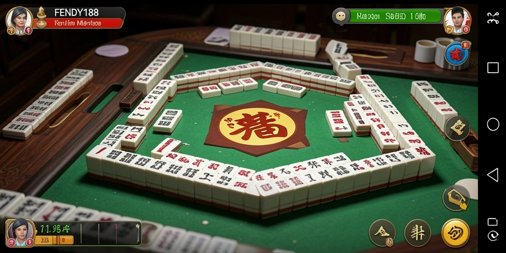 Screenshot FENDY188 menampilkan pengalaman bermain Mahjong yang seru.