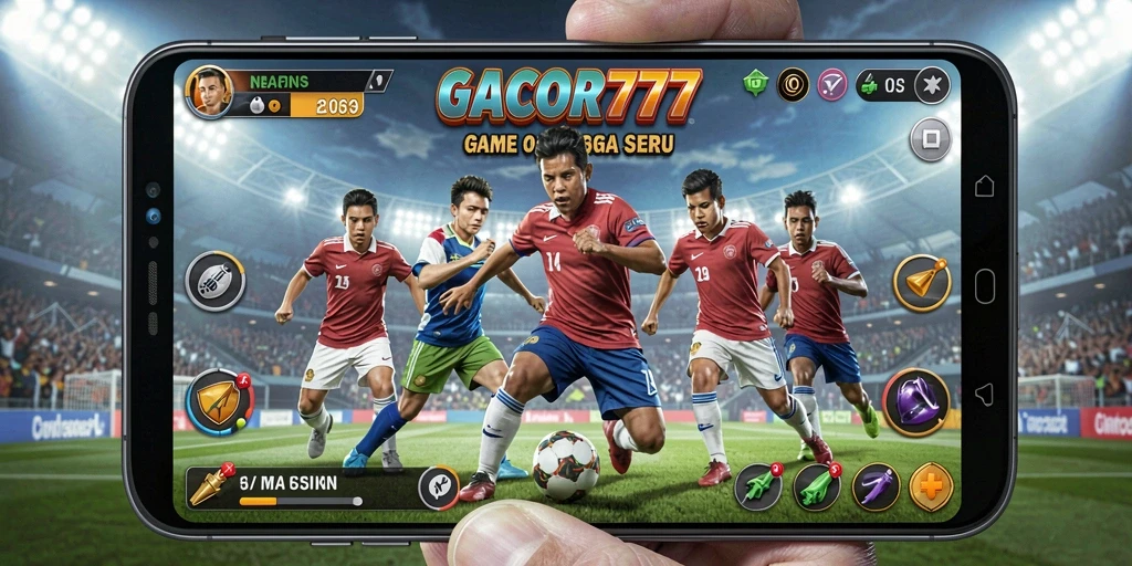 Tampilan gameplay GACOR777 yang mendebarkan dan penuh aksi olahraga.