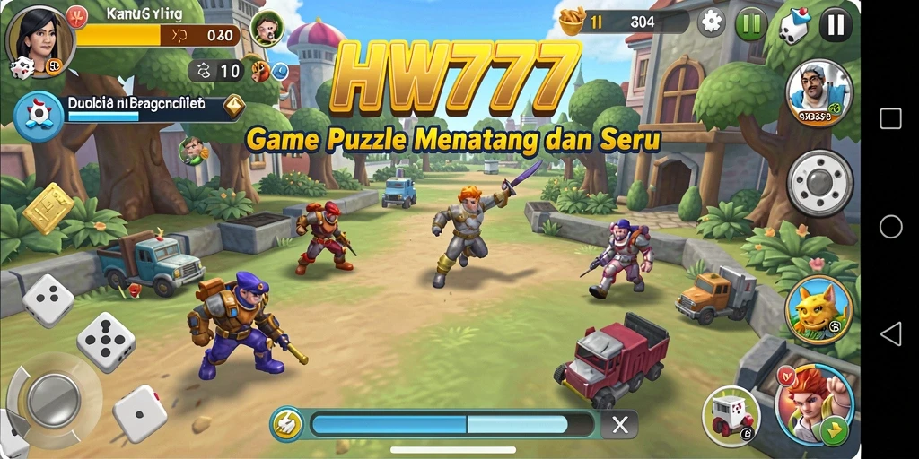 Tampilan gameplay menarik dari HW777 yang menantang.