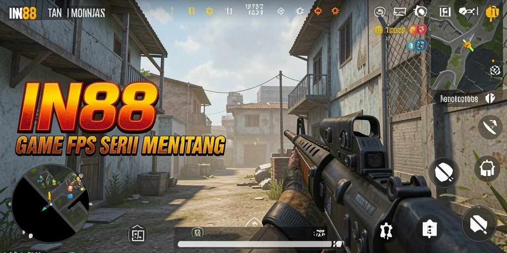 Tampilan gameplay intens dan mendebarkan dari IN88.