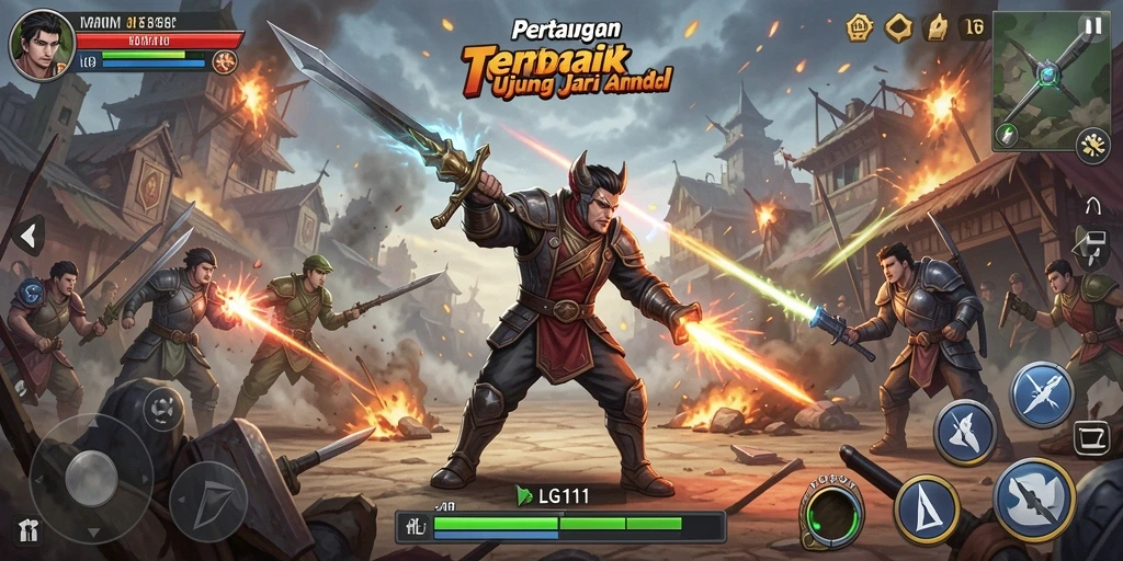 Tangkapan layar <strong>LG111</strong> menampilkan aksi pertarungan yang mendebarkan.