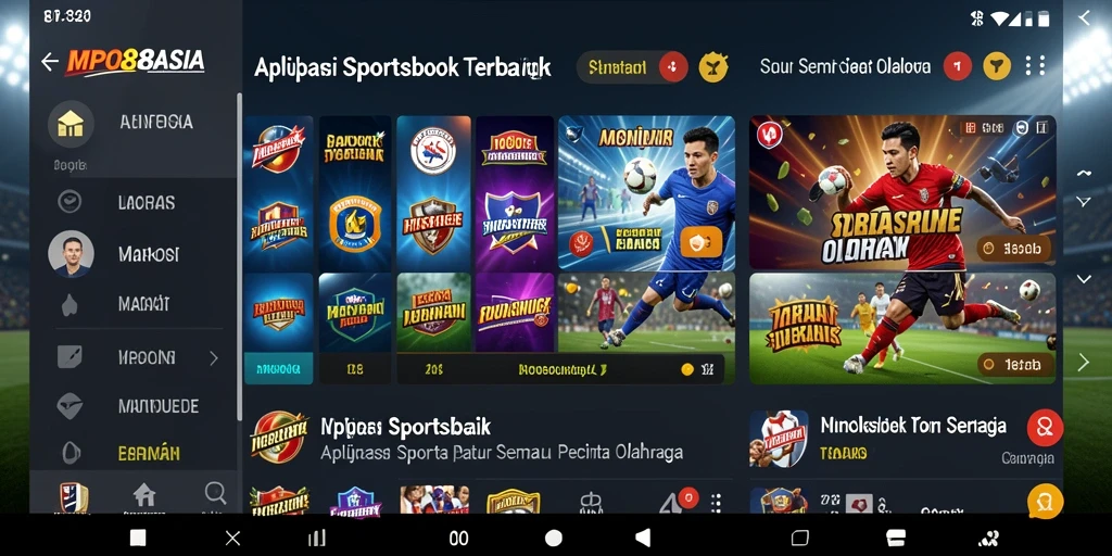 Tampilan utama MPO88ASIA dengan berbagai pilihan taruhan olahraga.