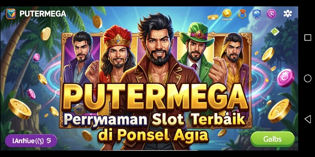 Screenshot PUTERMEGA menampilkan gameplay slot yang seru dan berbagai simbol menarik.