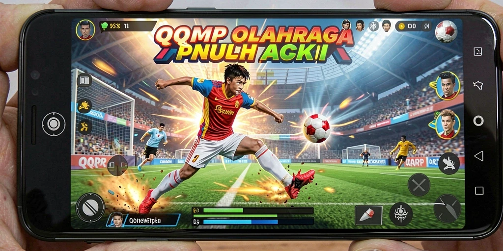Tampilan antarmuka gameplay QQRP yang dinamis dan penuh aksi.