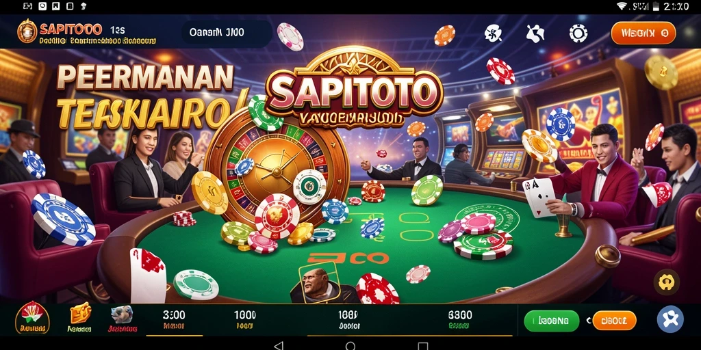 Tampilan menarik gameplay Kasino SAPITOTO dengan berbagai pilihan permainan.