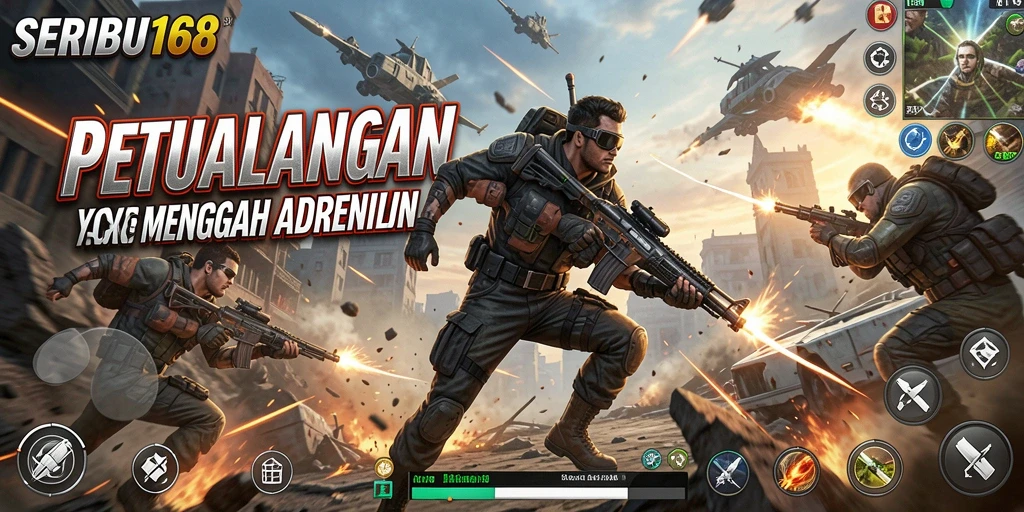 Tangkapan layar SERIBU168 menampilkan pertarungan aksi yang intens dan mendebarkan.
