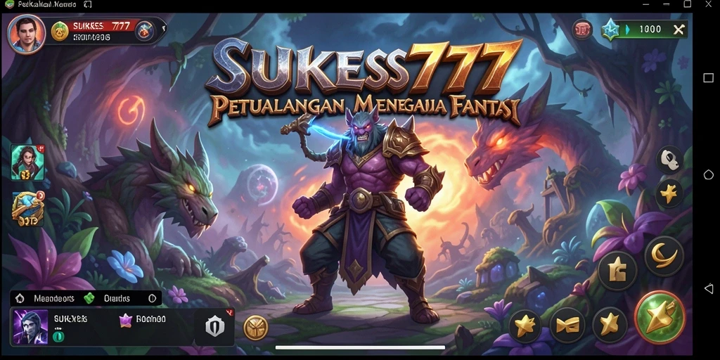 Screenshot gameplay SUKSES777 menampilkan aksi menegangkan di dunia petualangan.