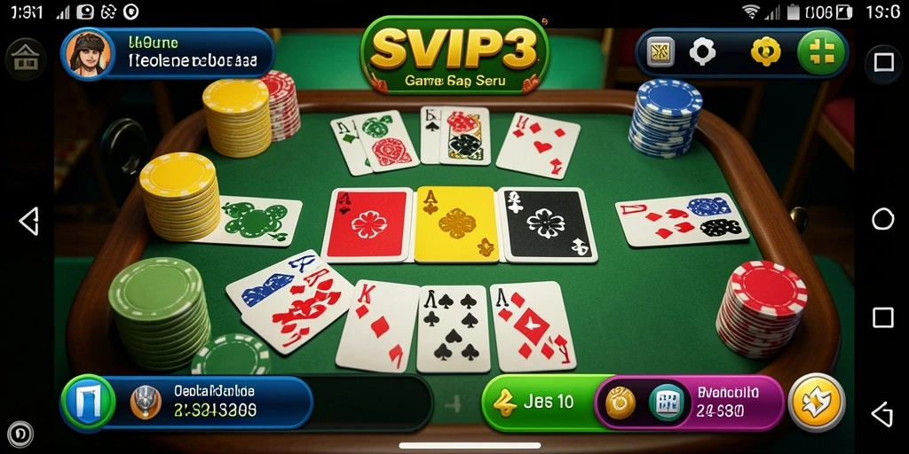 Tampilan gameplay seru dari permainan Gaple di SVIP3.