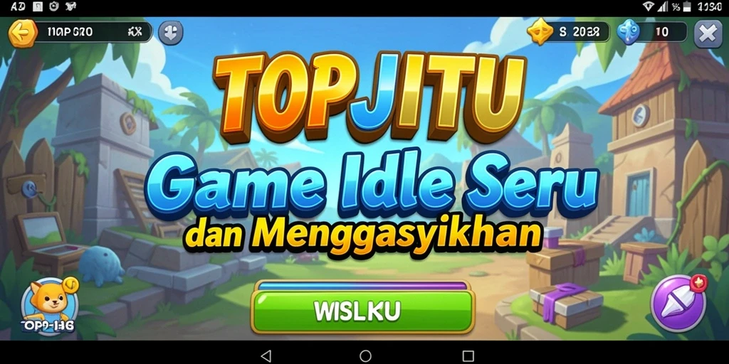 Tampilan gameplay TOPJITU yang seru dan penuh warna.