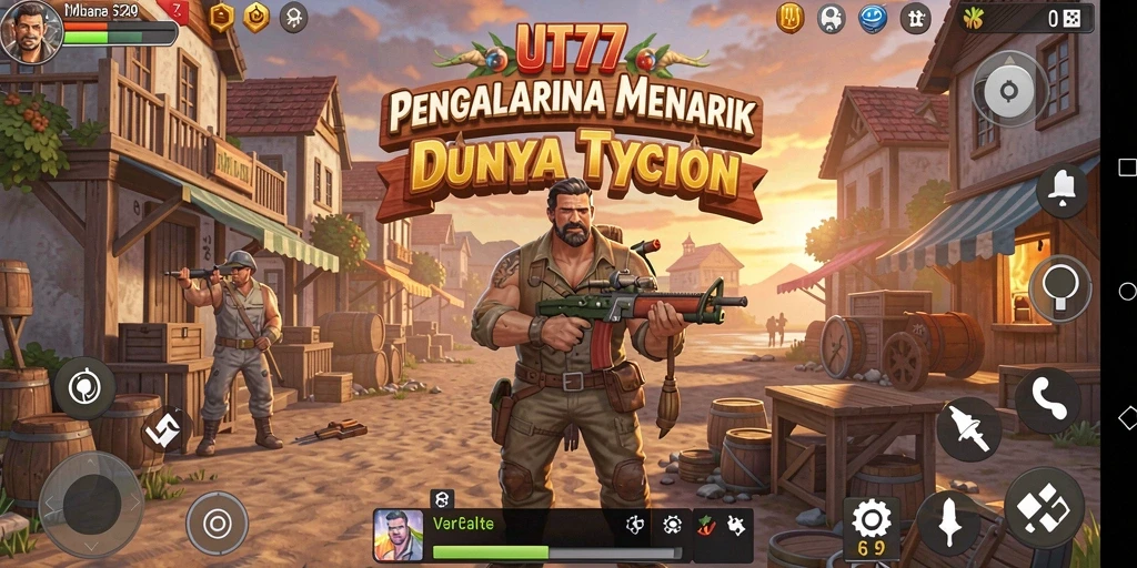 Tampilan gameplay UT77 yang menarik dalam membangun kerajaan bisnis.