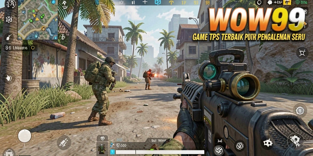 Tampilan gameplay seru di WOW99 dengan aksi tembak-menembak realistis.